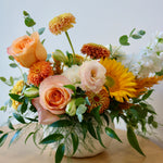 Load image into Gallery viewer, Thanksgiving Preorder: Large Pumpkin Arrangement in White
