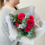 Load image into Gallery viewer, The Sweetheart Garden Rose Bouquet: Razzmatazz
