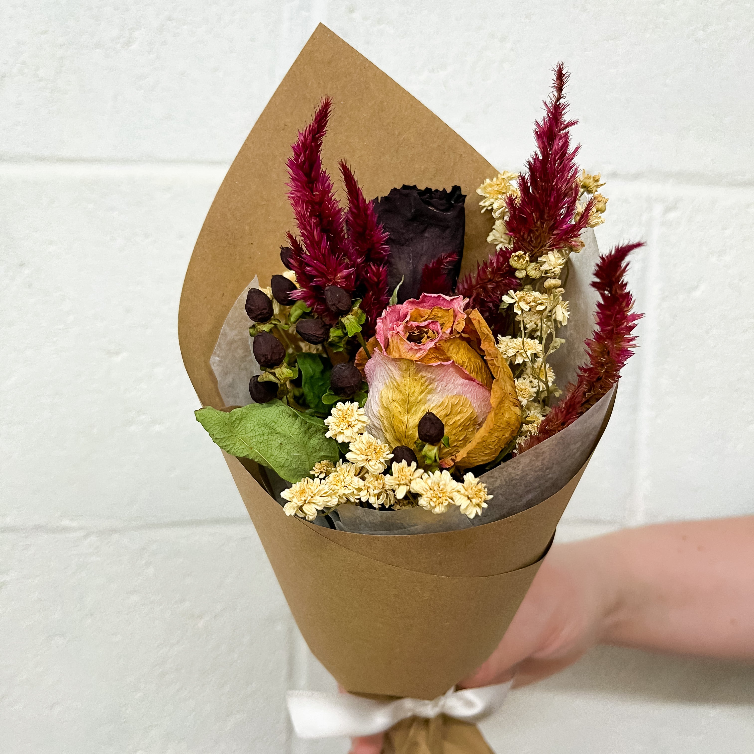 Dried Floral Mini Posy: Witch, Please