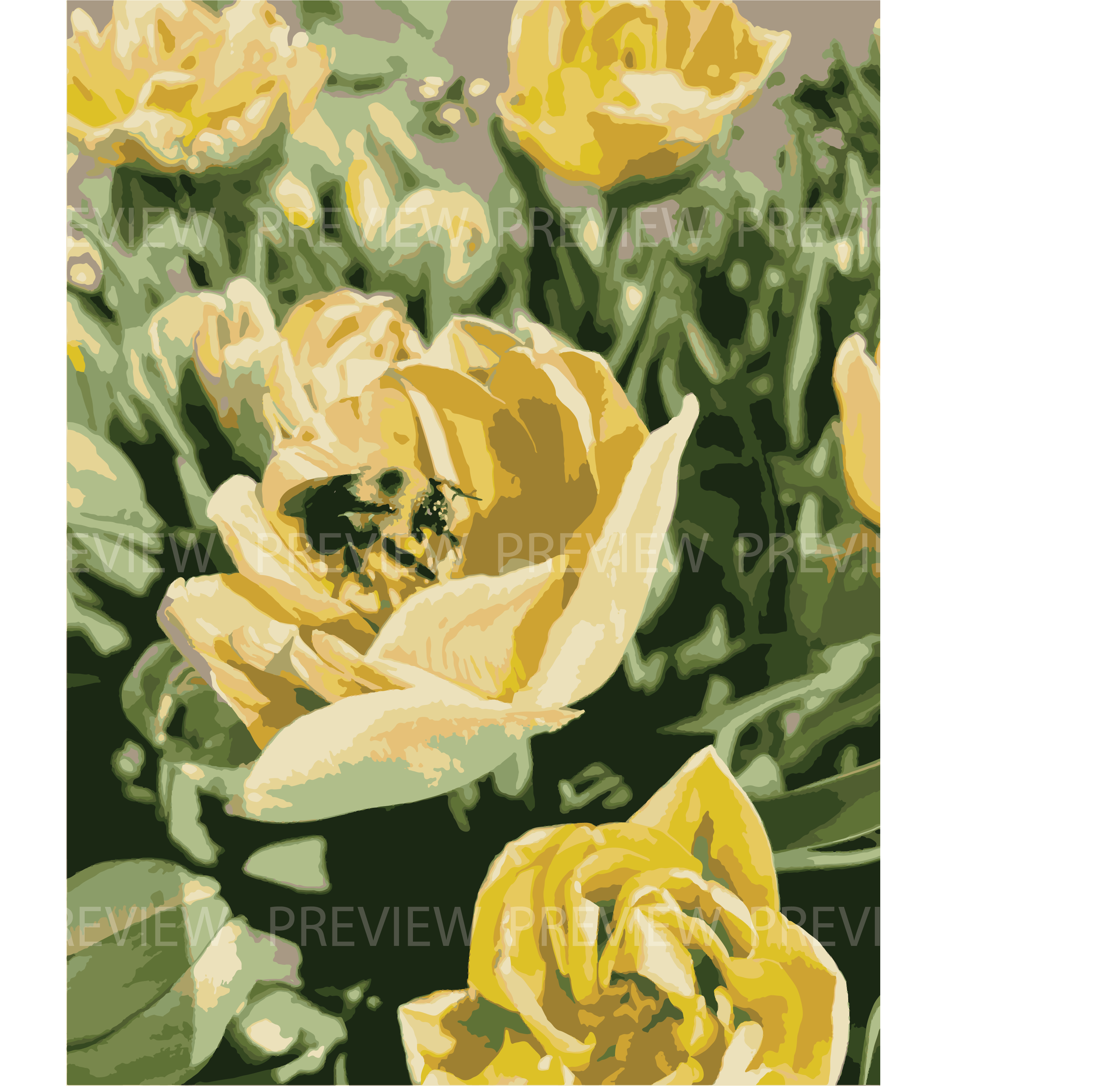Digital Download: Bee + Tulips